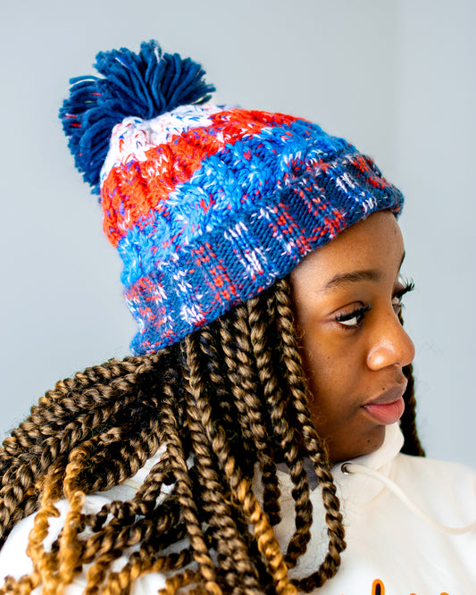 Pom-pom Twist Headwarmer- RAVINA FASHIONS