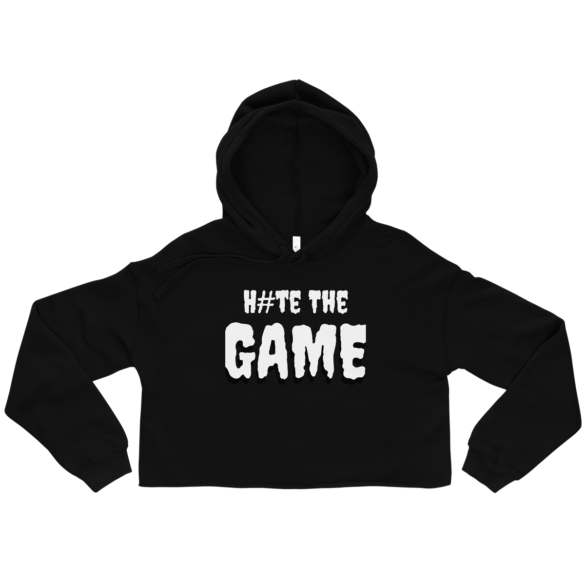 Ravina Fashions- H#te The Game Crop Hoodie Women