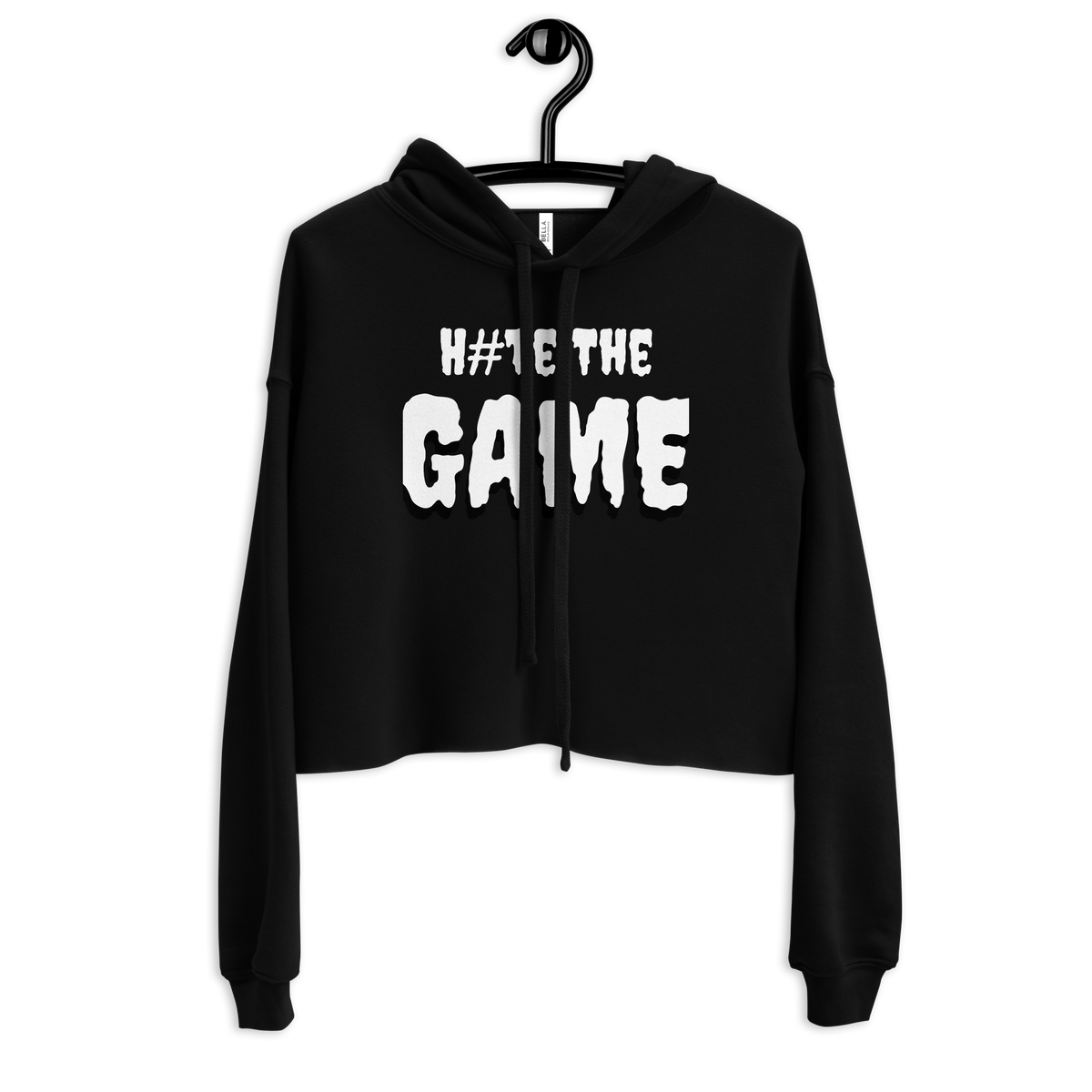 Ravina Fashions- H#te The Game Crop Hoodie Women